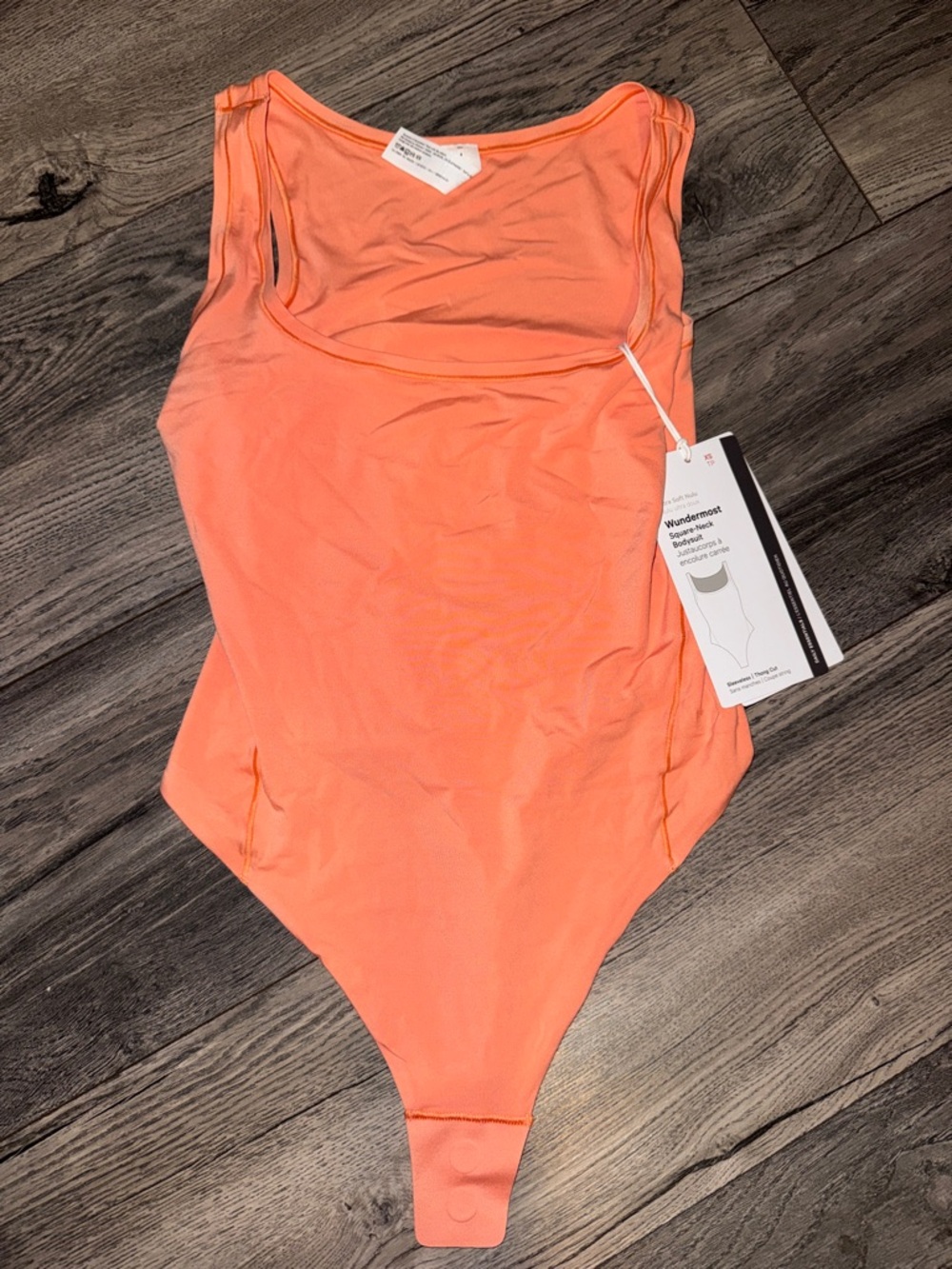 Lululemon Bodysuit in Coral Orange - Lightweight Stretch